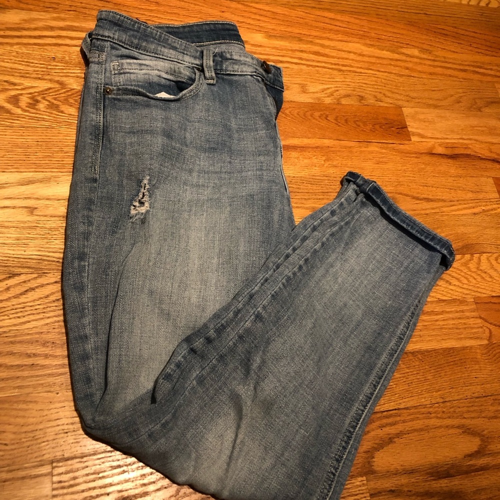 Barely distressed denim